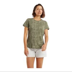 Kuhl MO Hiking Outdoors Nature Granolas Girl Gorpcore Tee in Sage Print
